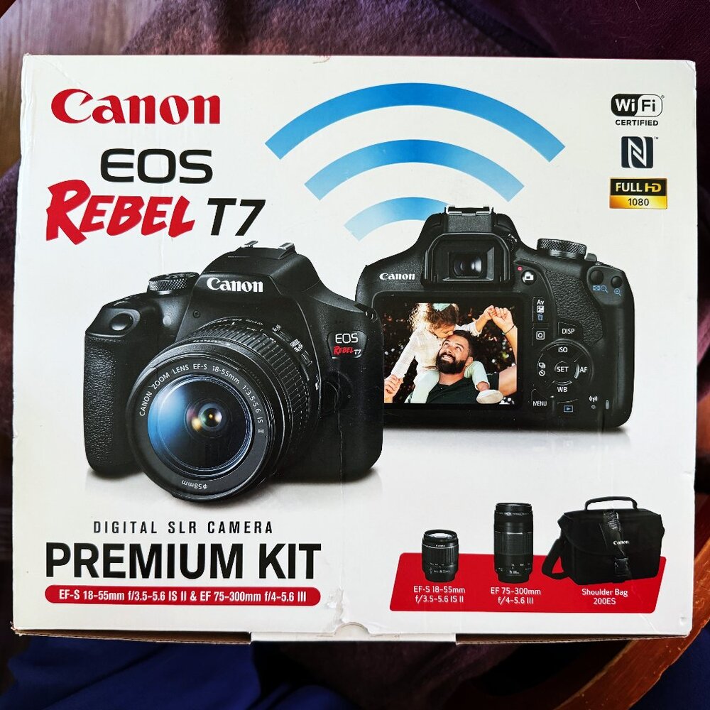 Canon EOS Rebel T7 DSLR 2-Lens Kit